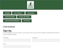 Tablet Screenshot of bikewalktn.org